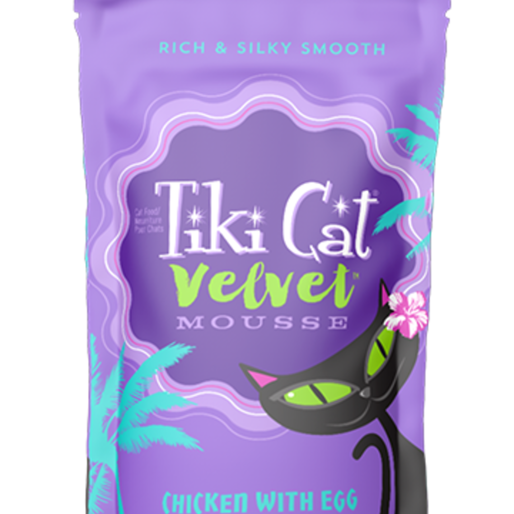 Tiki Pets Tiki Cat Velvet Mousse Chicken & Egg 2.8 OZ Pouch