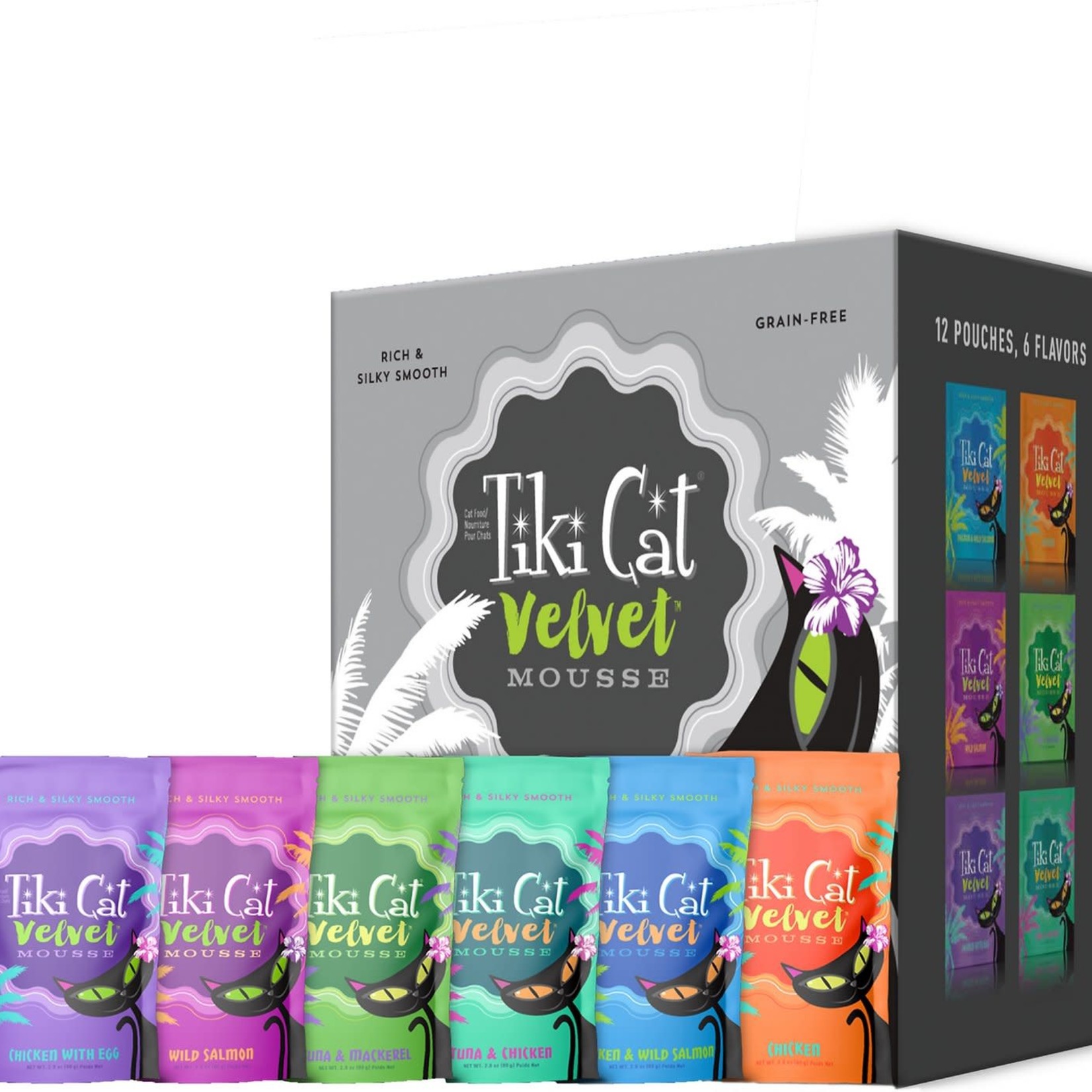 Tiki Pets Tiki Cat Velvet Variety Pack 12 Count