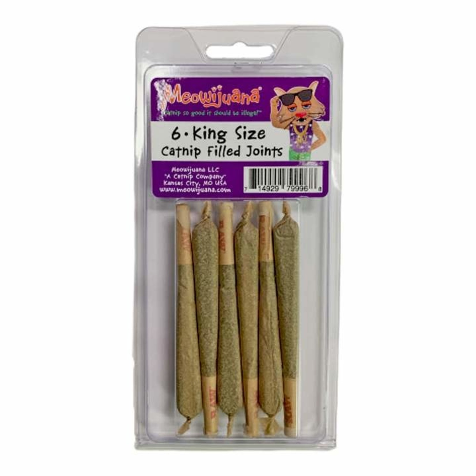 Meowijuana King Meowy J's Catnip Filled Joints 6 Pack