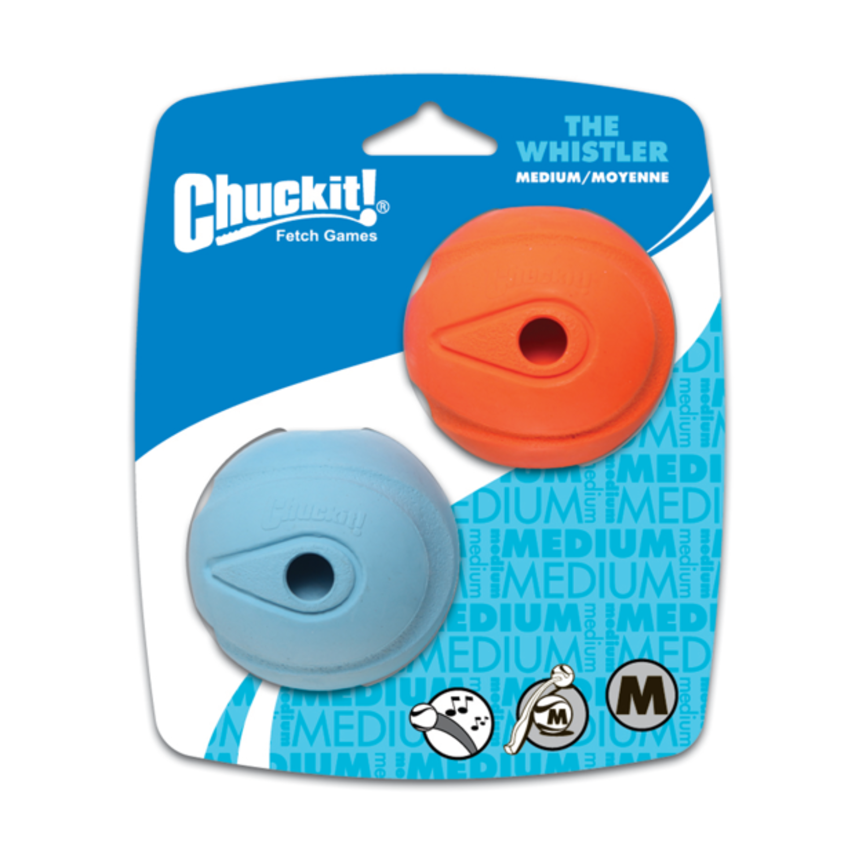 Chuck-it Chuckit Whistler Balls 2 Pack Medium