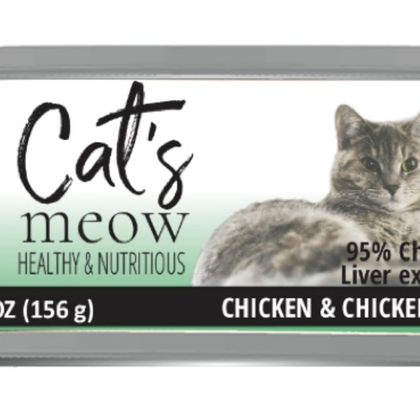 Daves Pet Food Dave's Cat's Meow 95% Chicken & Chicken Liver 5.5 OZ