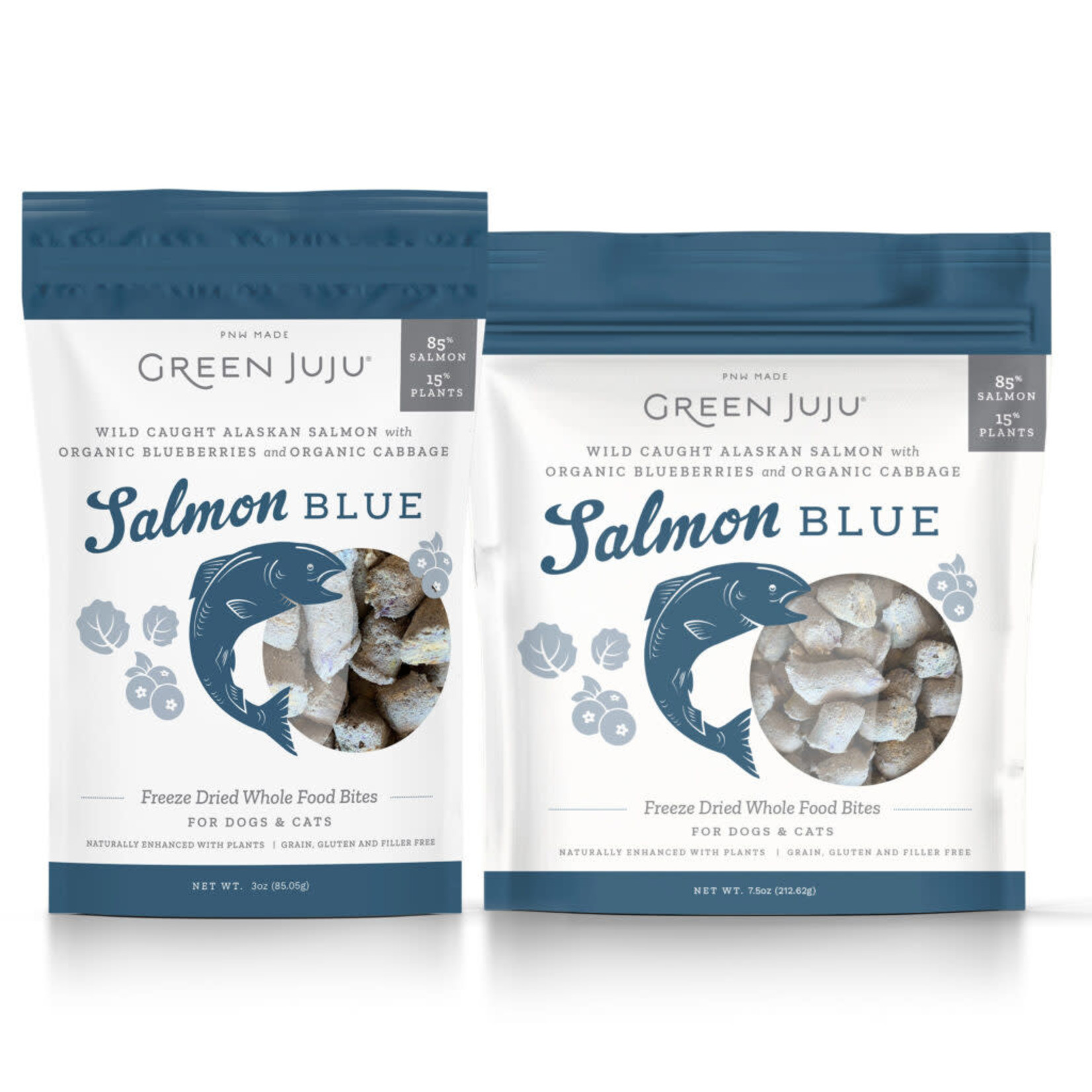Green Juju Green Juju Freeze-dried Super Food Bites Salmon Blue 3 OZ