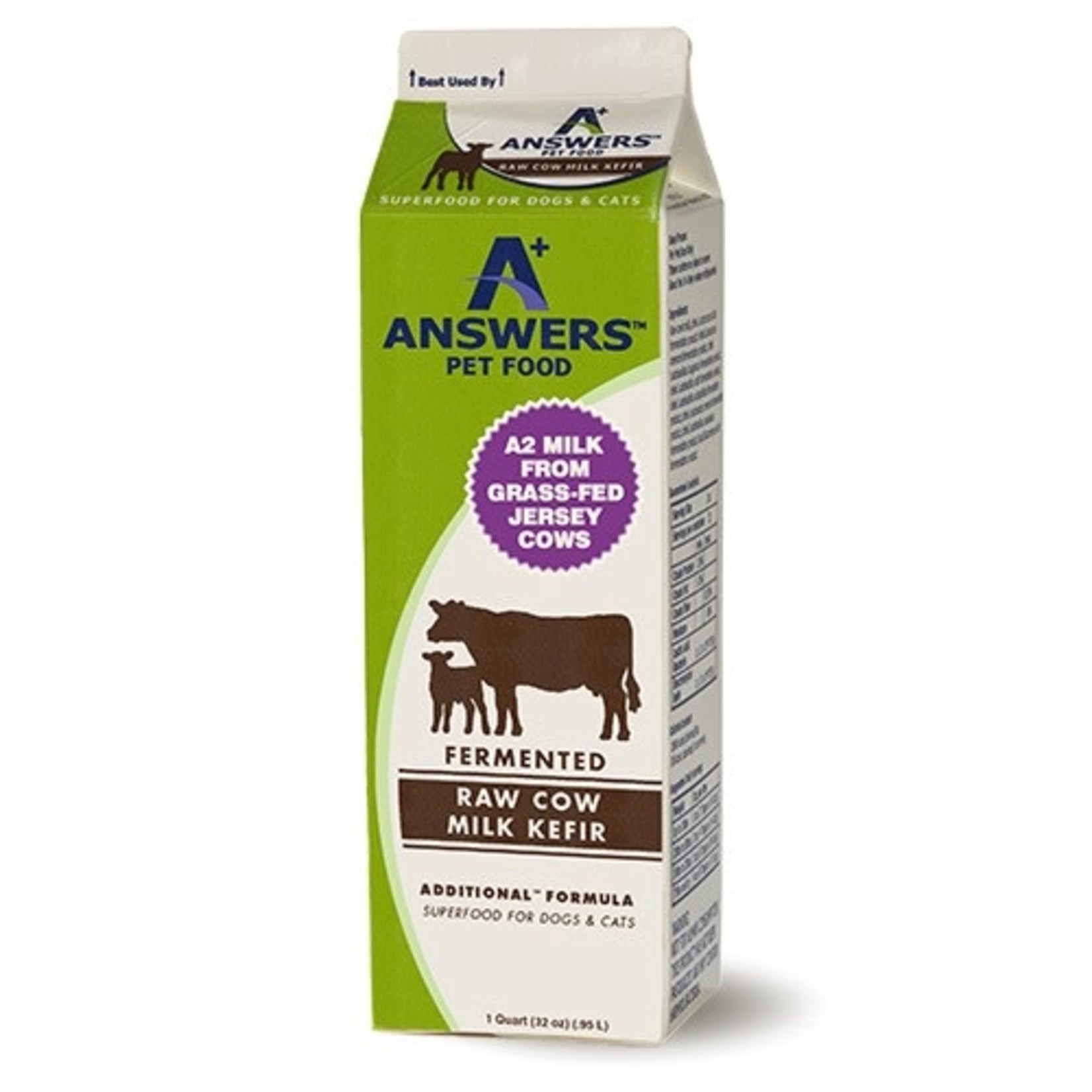 Answers Pet Food Answers Cows Milk Kefir 32 OZ