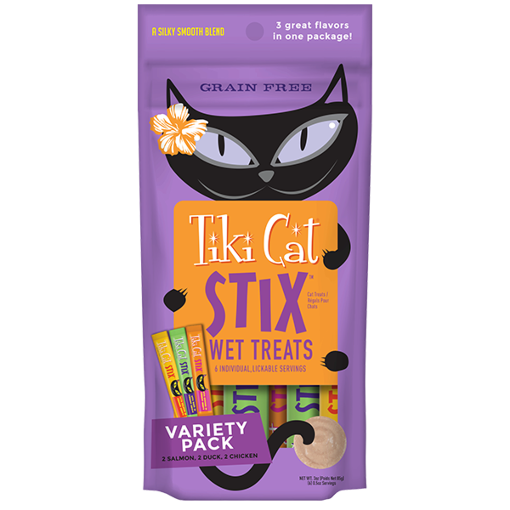 Tiki Pets Tiki Cat Stix Variety Pack 6 Count