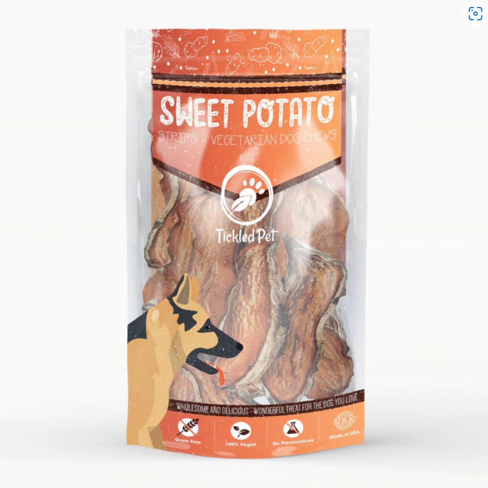 Tickled Pet Tickled Pet Sweet Potato Chews 8 OZ