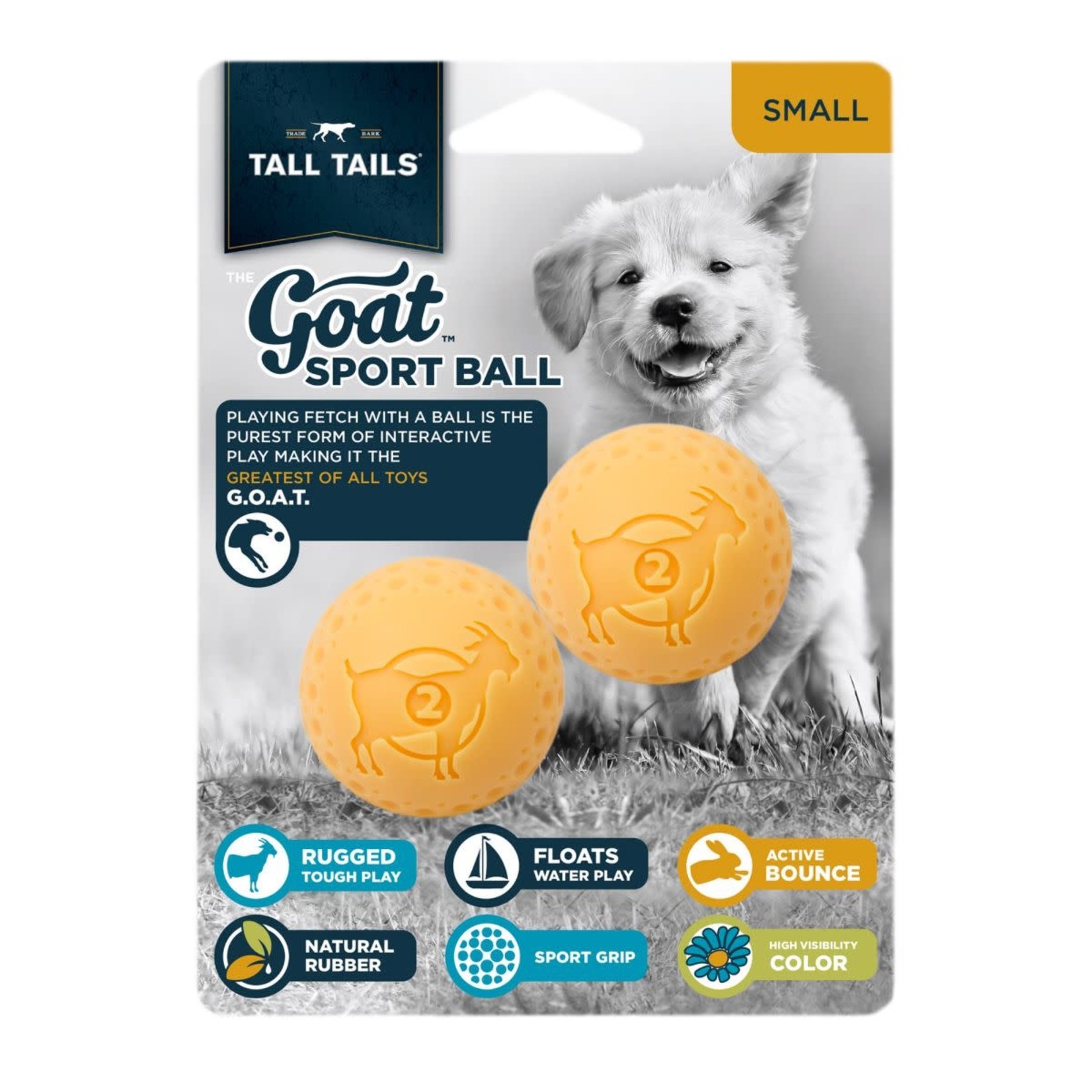 Tall Tails Goat Sport Ring Dog Toy, Medium