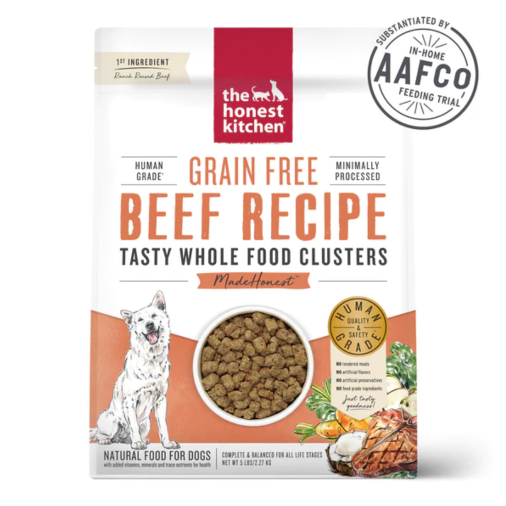 The Honest Kitchen Honest Kitchen Dog Grain Free Clusters Beef 5#