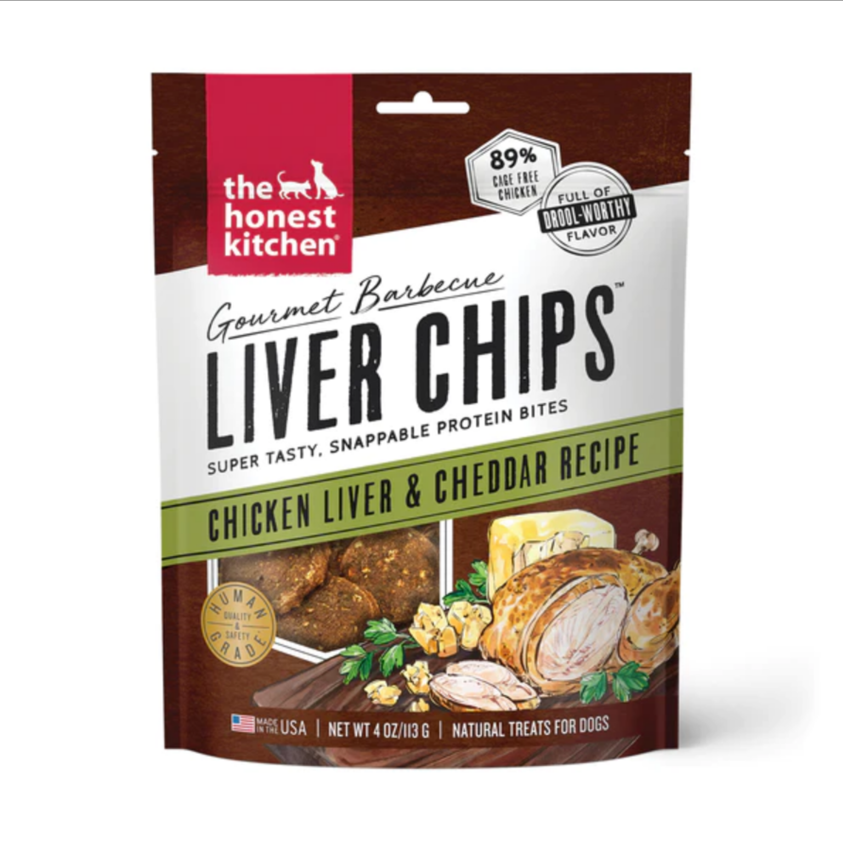 The Honest Kitchen Honest Kitchen Dog Gourmet BBQ Liver Chips Chicken 4 OZ