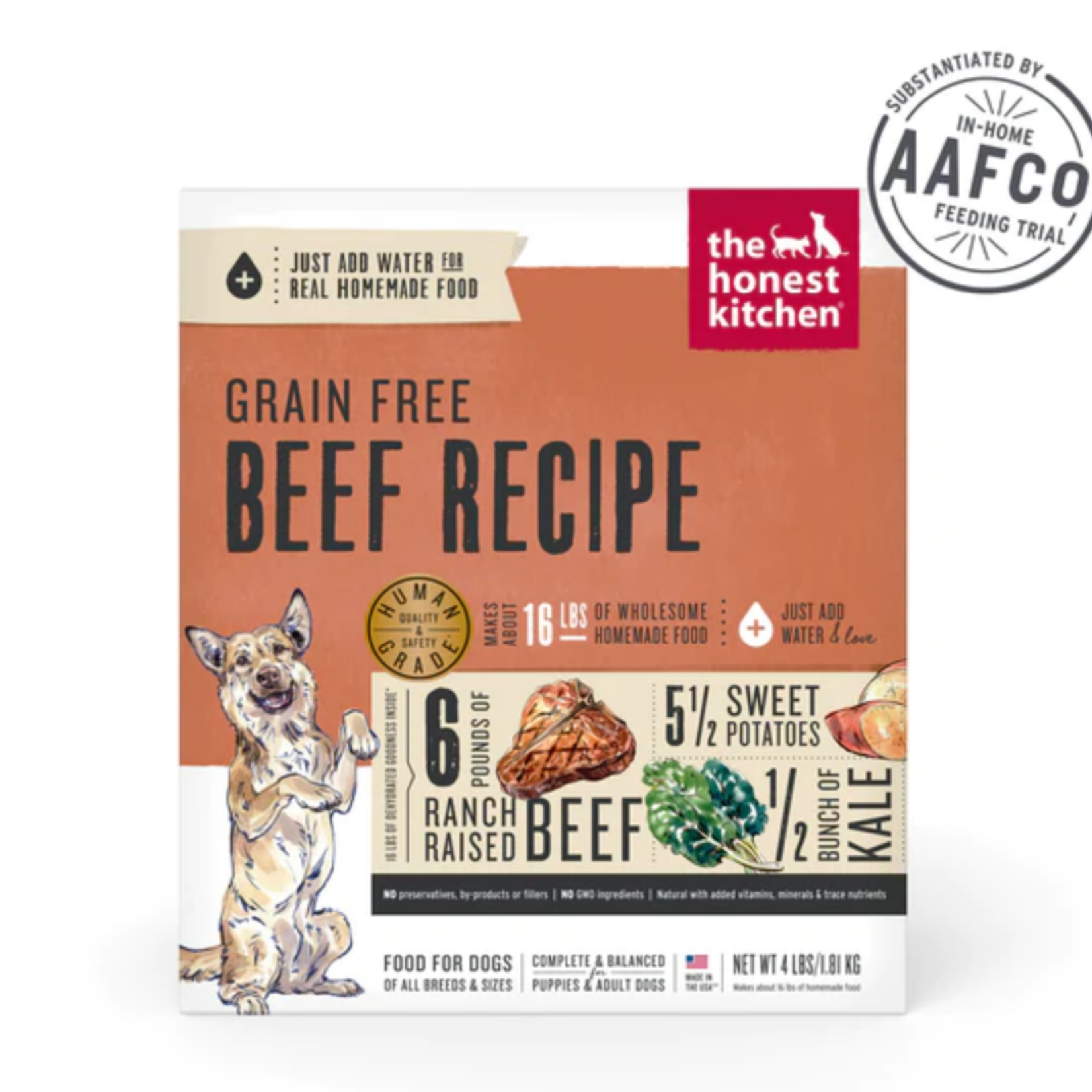 The Honest Kitchen Honest Kitchen Dog Grain Free Dehydrated Beef 4#