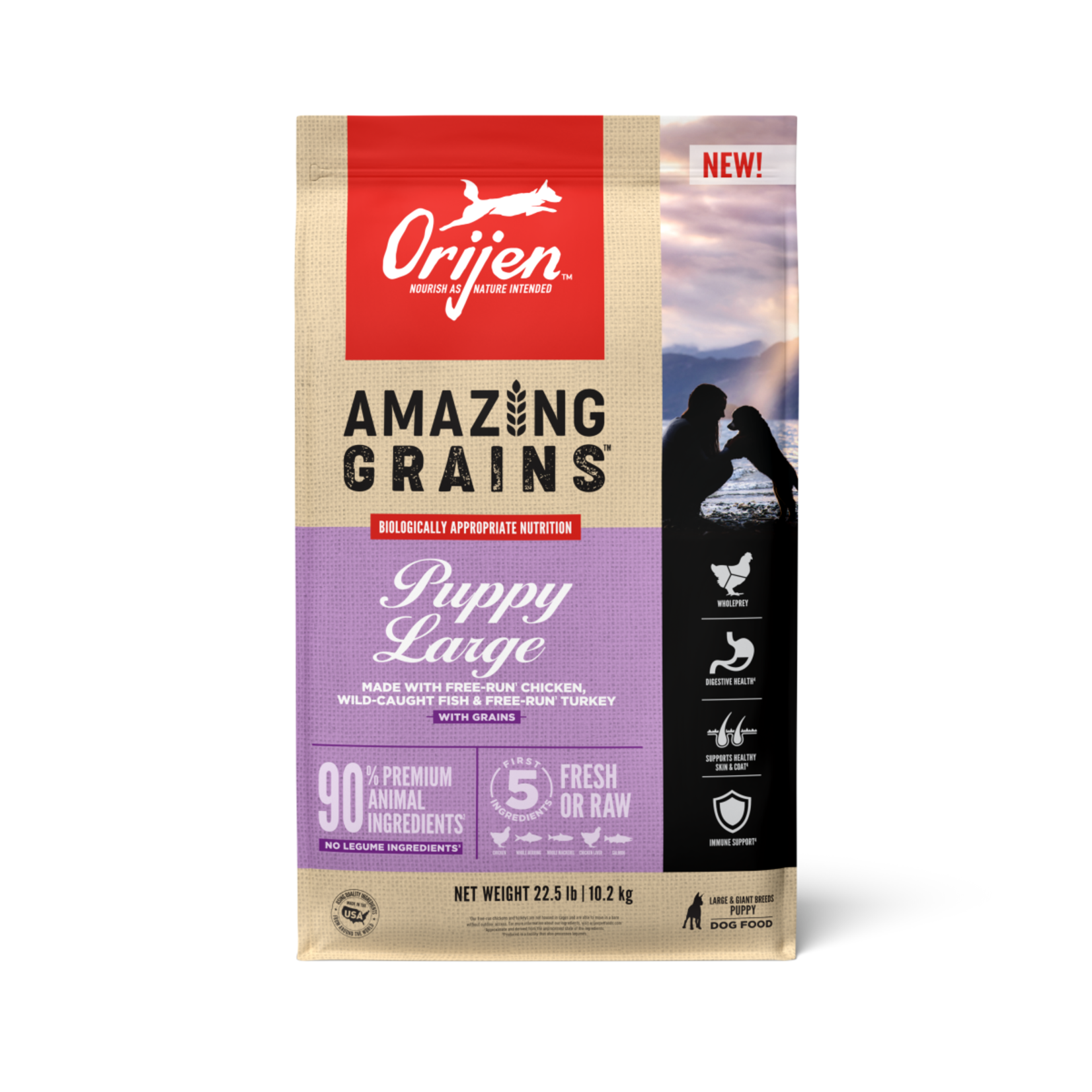 Champion Pet Foods Orijen Dog Amazing Grains Puppy Large Breed 22.5#