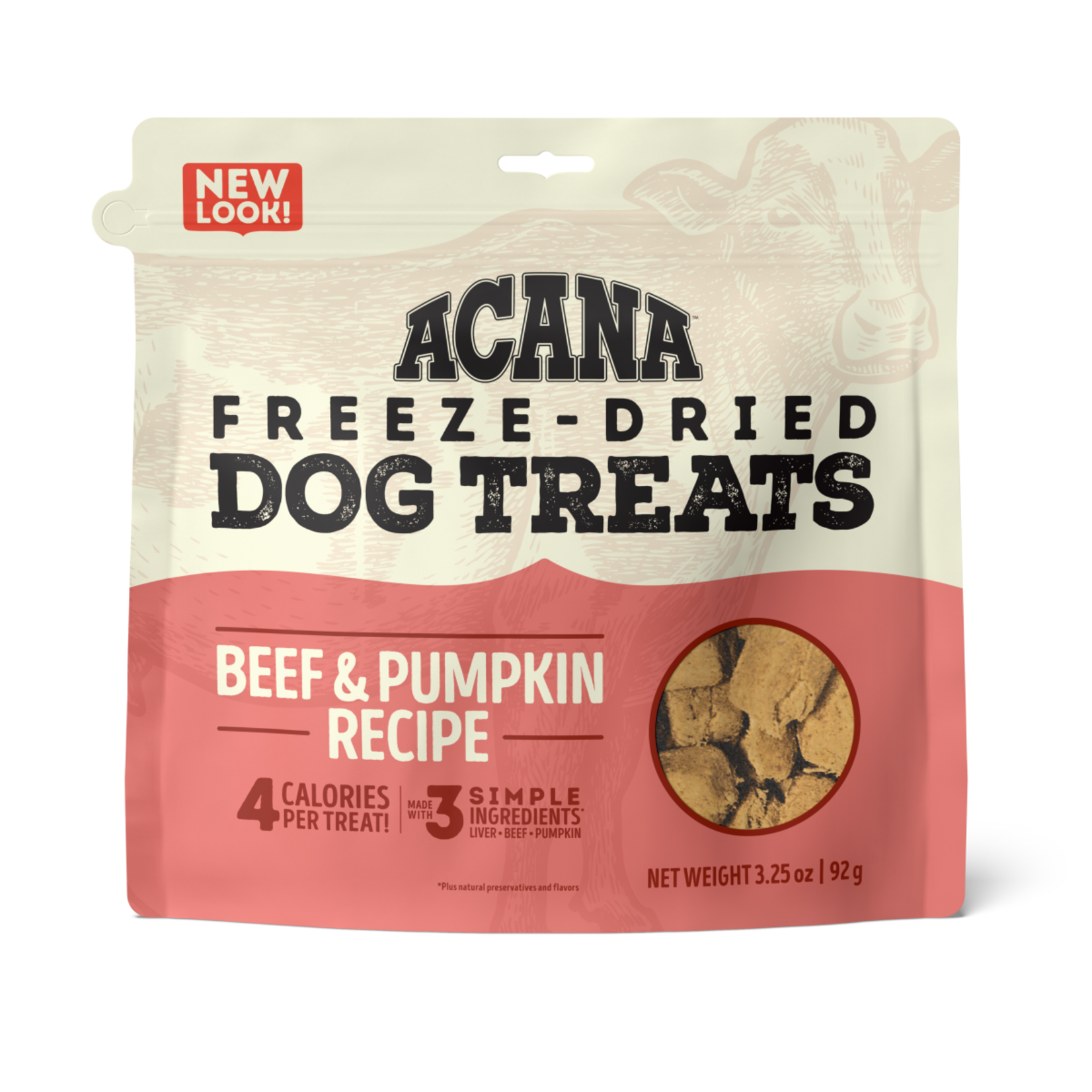 Champion Pet Foods Acana FD Dog Treats Beef & Pumpkin Recipe 3.25 OZ