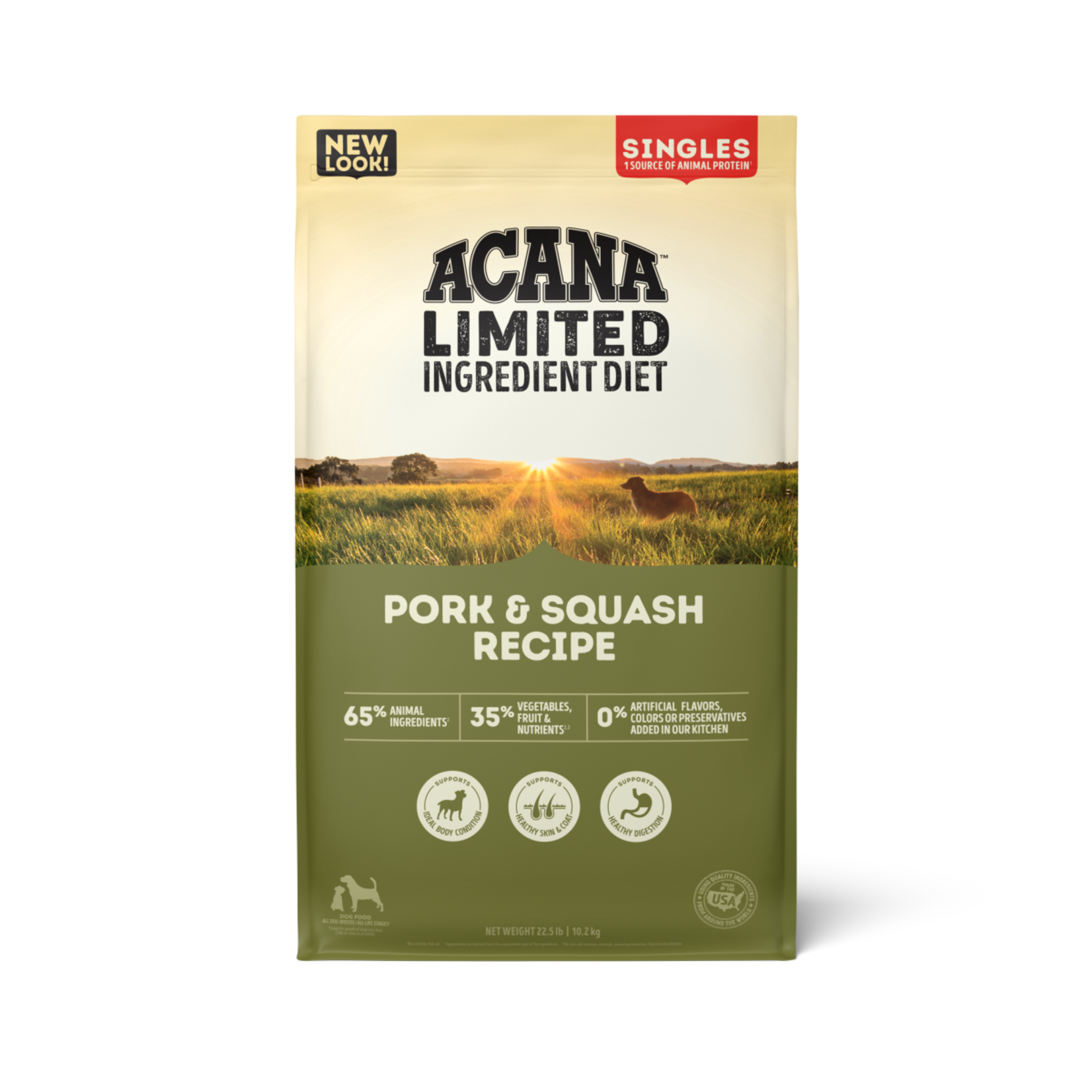 Champion Pet Foods Acana Dog Singles Pork & Squash 25#