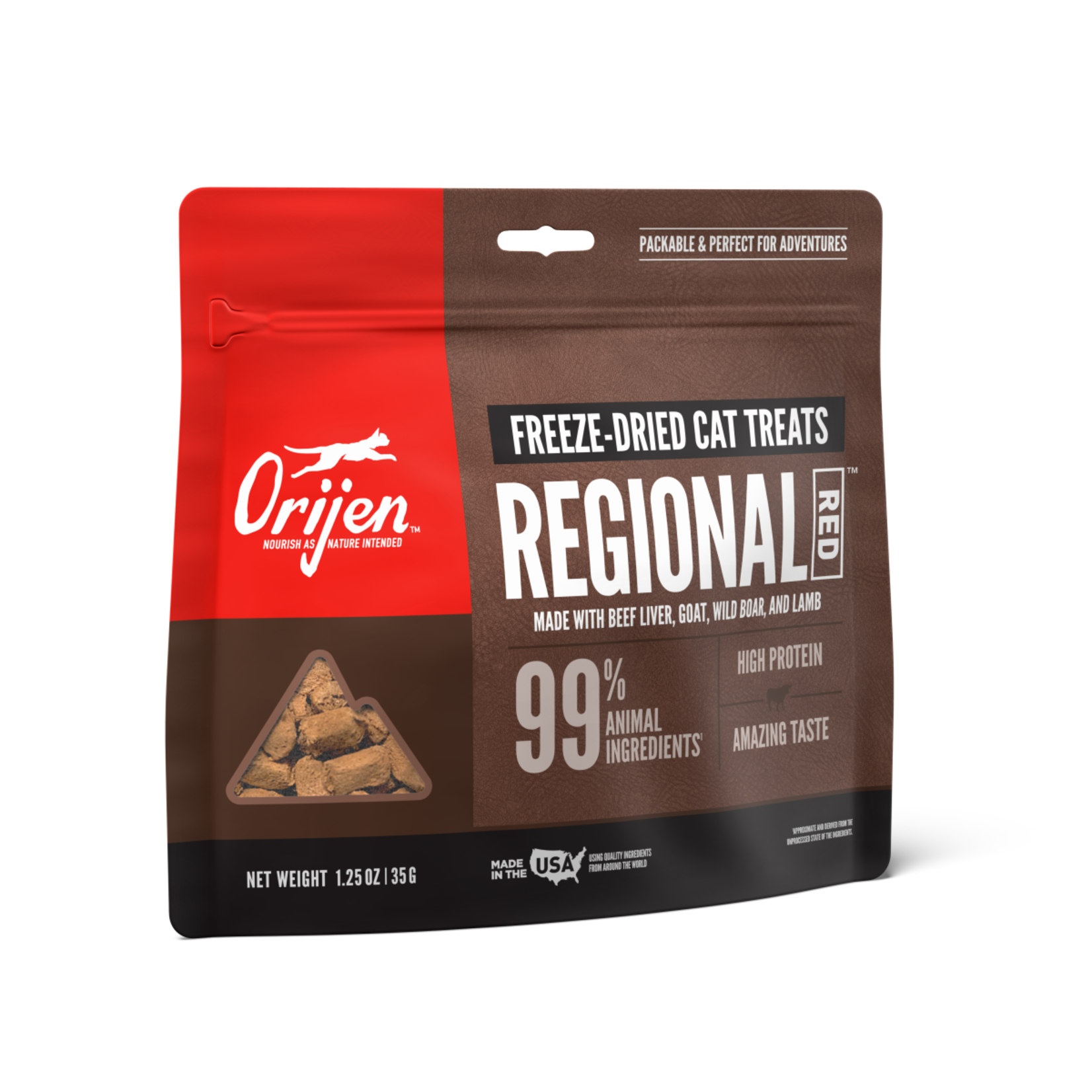 Champion Pet Foods Orijen Cat Freeze-dried Regional Red Treat 1.25 OZ