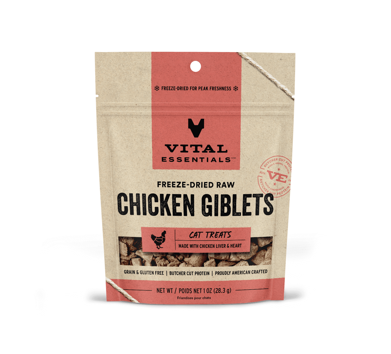 Vital Essentials Vital Cat Freeze Dried Grain Free Chicken Giblets Cat Treats Vital Essentials Vital Cat Freeze Dried Grain Free Chicken Giblets Cat Treats