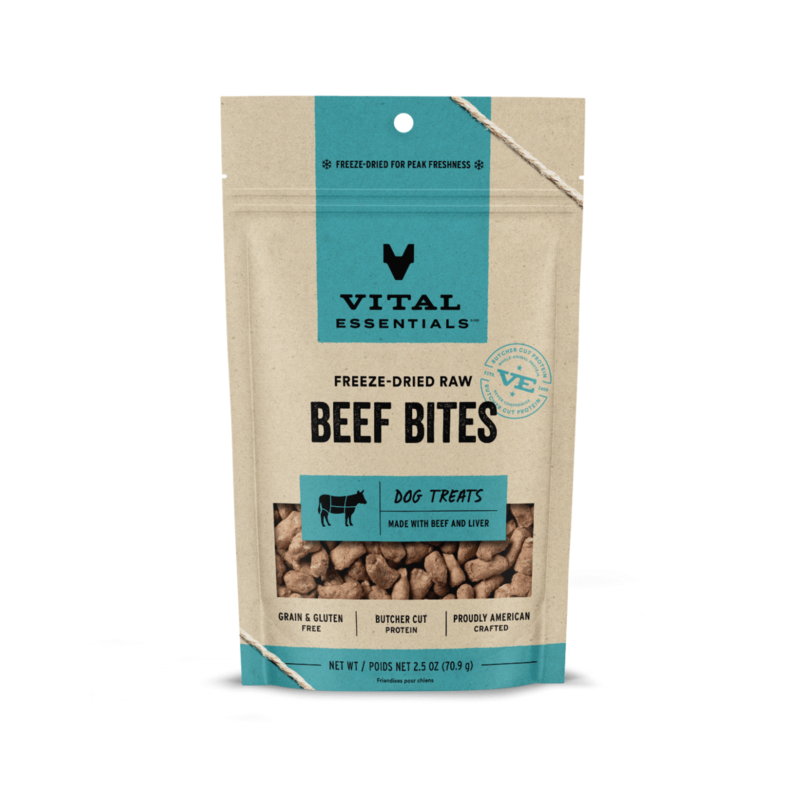 Vital Essentials Vital Essentials Dog Freeze-Dried Beef Nibs 2.5 OZ