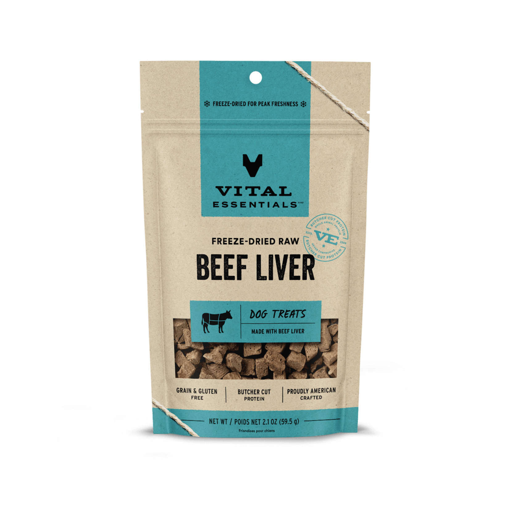 Vital Essentials Vital Essentials Dog Freeze-Dried Beef Liver Treat 2.1 OZ