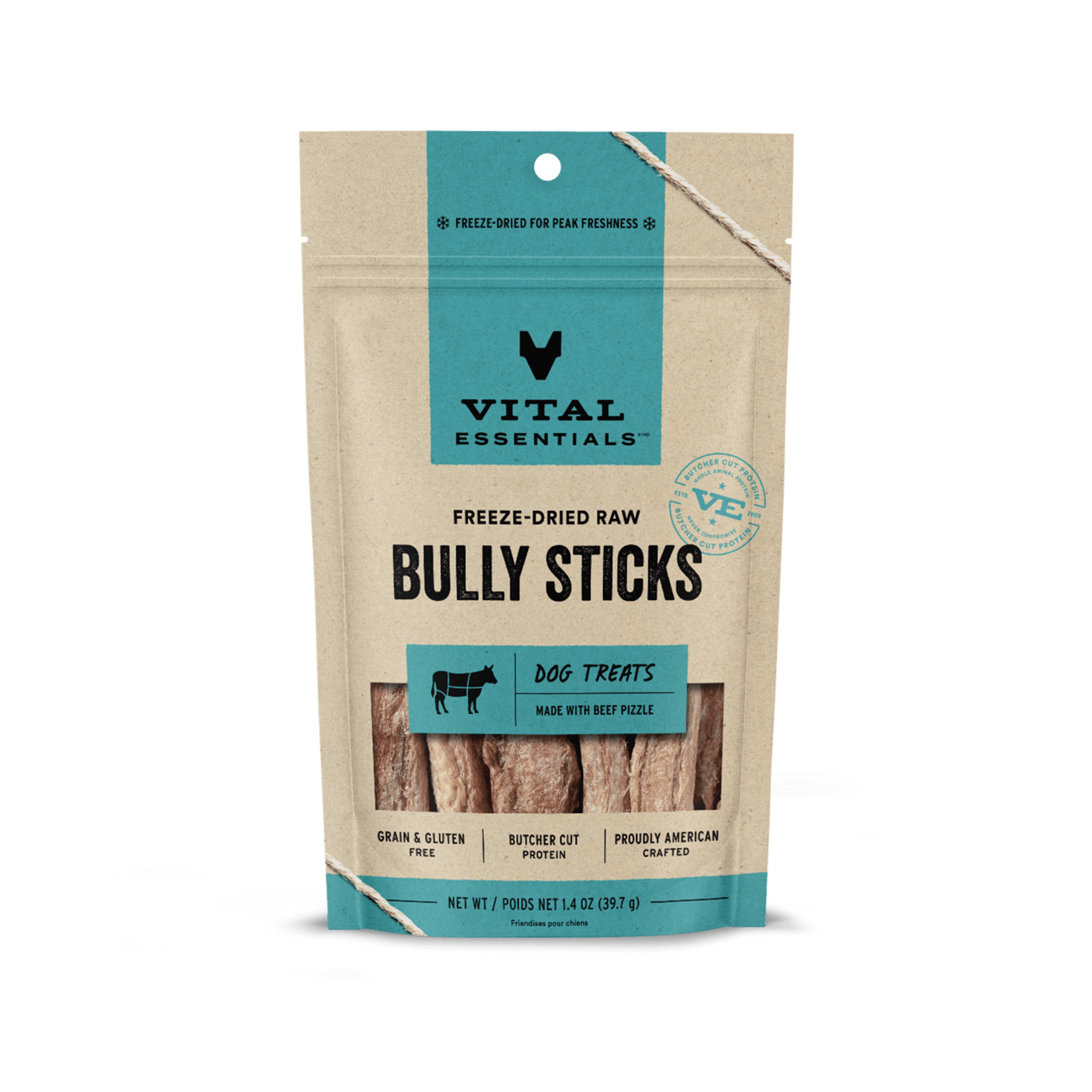 Vital Essentials Vital Essentials Dog Freeze-Dried Bully Sticks 5 Count