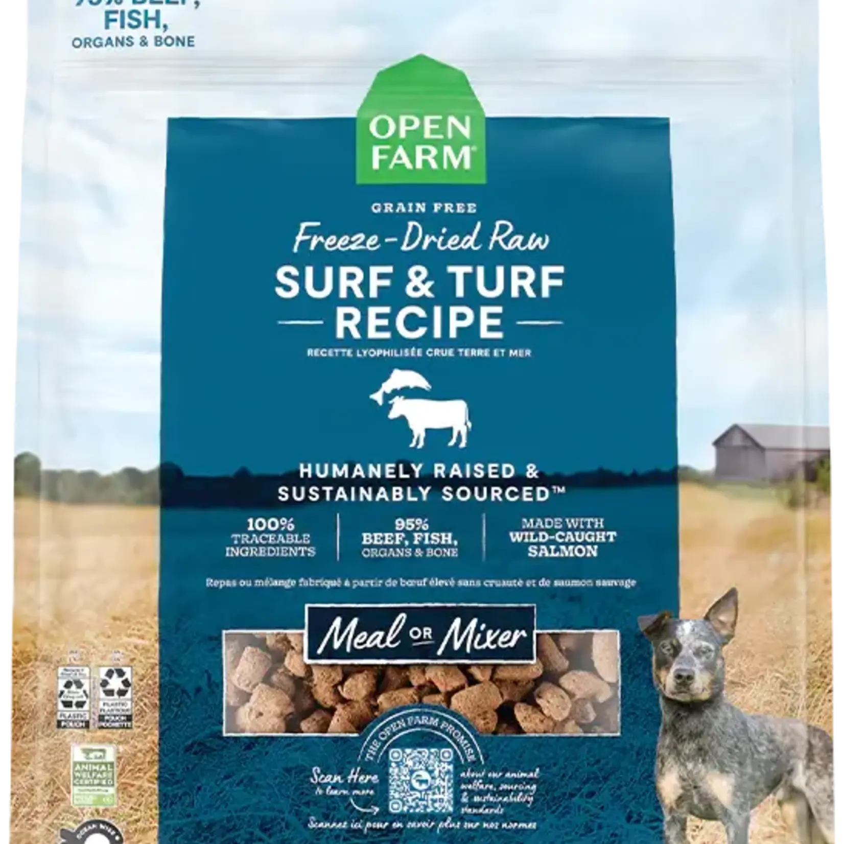 Open Farm Open Farm Freeze-Dried Raw Dog Food Surf & Turf Recipe 3.5 OZ