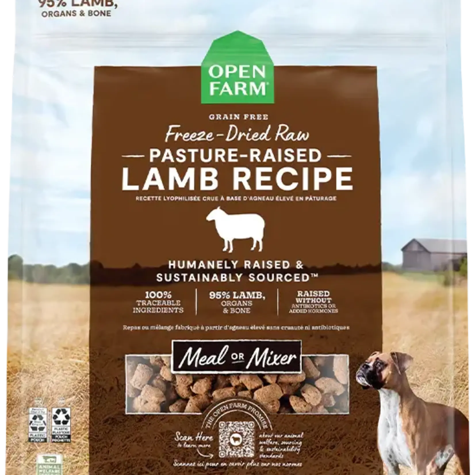 Open Farm Open Farm Freeze-Dried Raw Dog Food Pasture-Raised Lamb Recipe 3.5 OZ