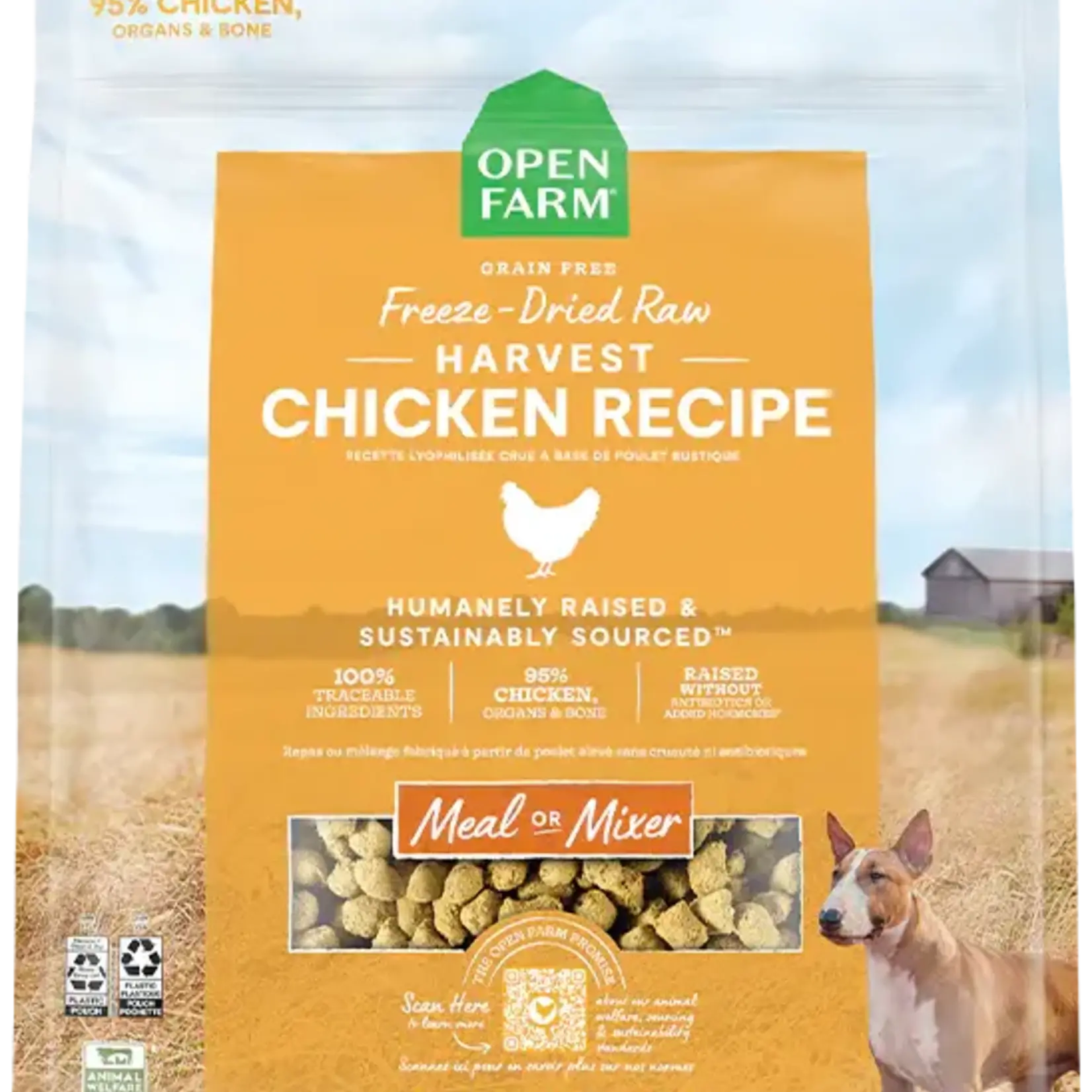Open Farm Open Farm Freeze-Dried Raw Dog Food Harvest Chicken Recipe  3.5 OZ