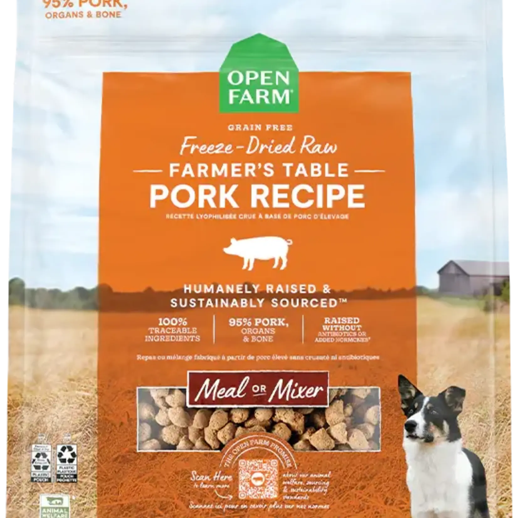 Open Farm Open Farm Freeze-Dried Raw Dog Food Farmer's Table Pork Recipe 3.5 OZ
