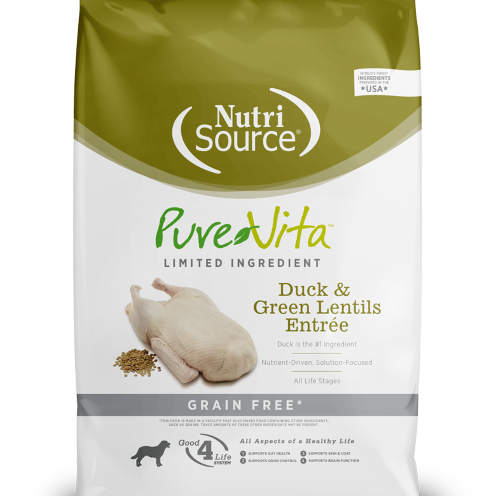 PureVita Pure Vita Dog GF Duck & Green Lentils 5#