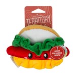 Territory Pet Territory Plush Hide-and-Treat Toy Hot Dog