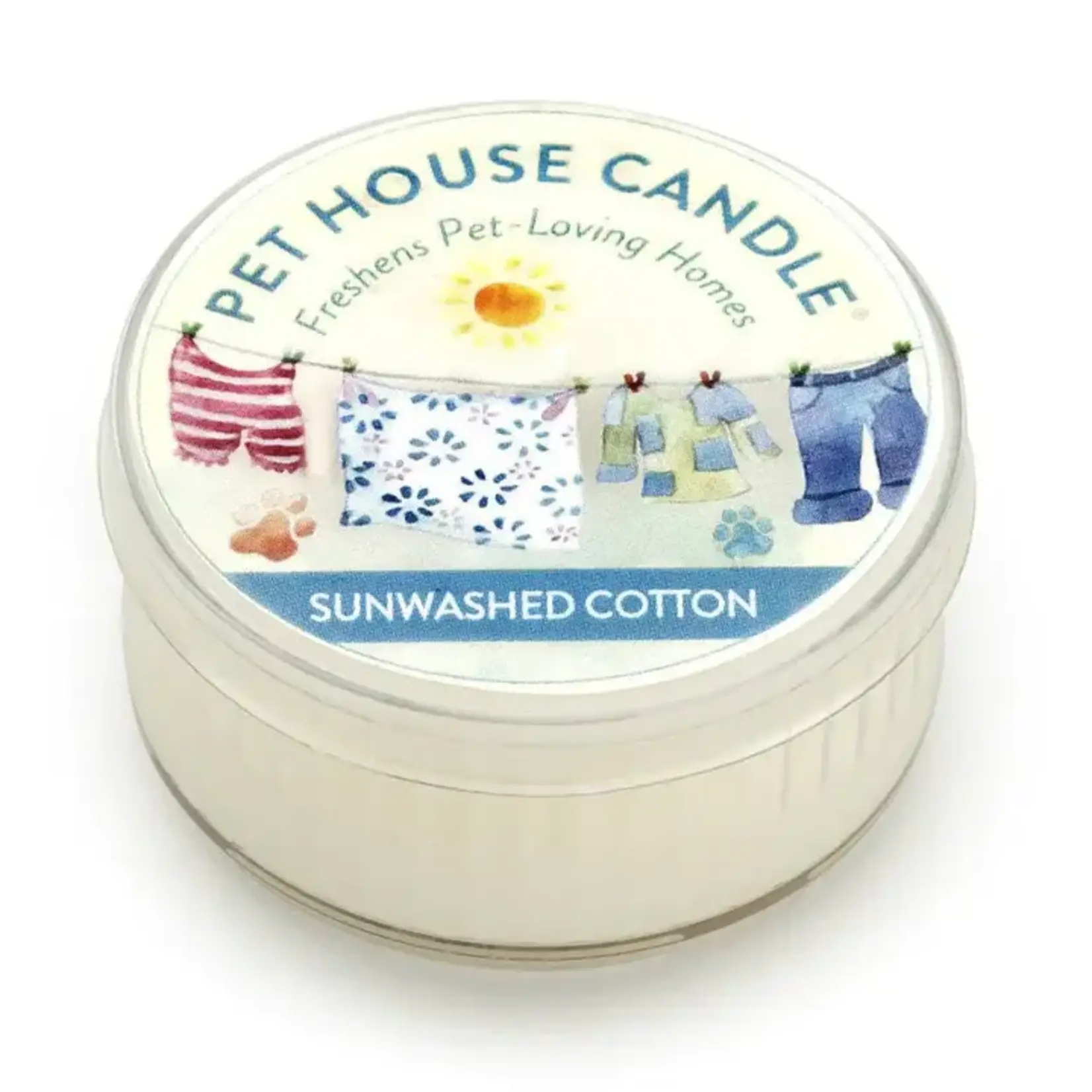 Pet House by One Fur All Pets Pet House Sunwashed Cotton Mini Candle 1.5 OZ
