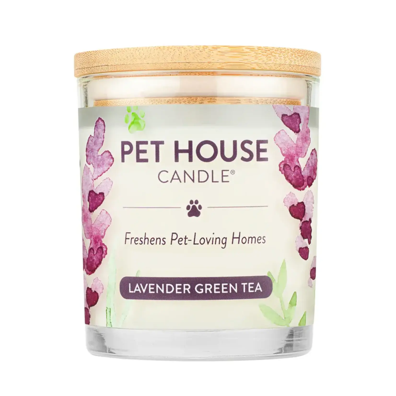 Pet House by One Fur All Pets Pet House Lavender Green Tea Candle 8.5 OZ