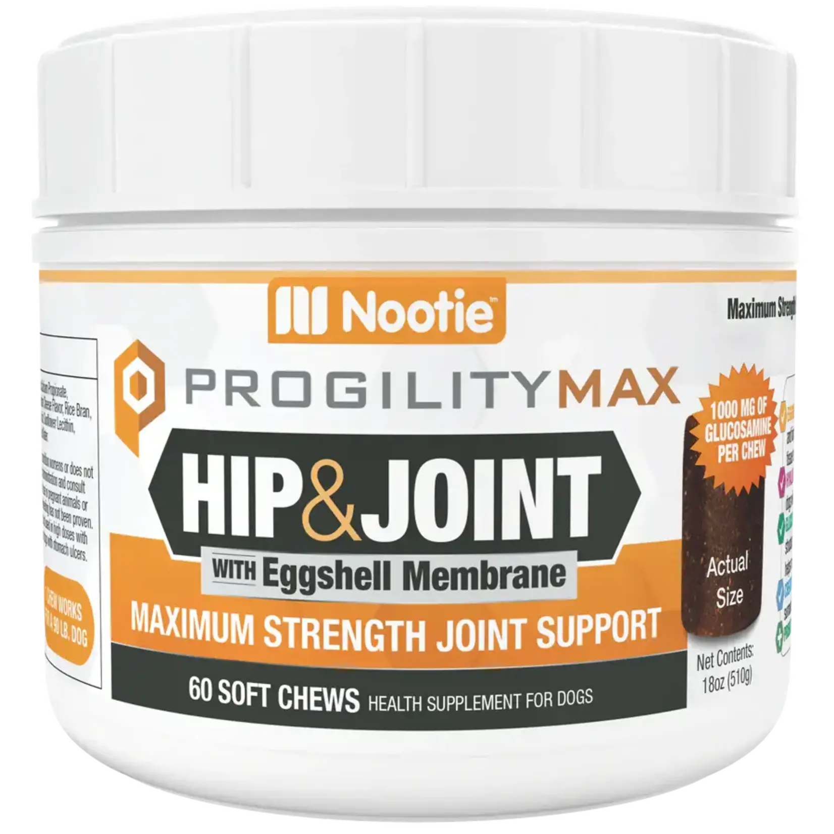 Nootie ProgilityMax Hip & Joint Soft Chew Supplement for Large Dogs 60ct