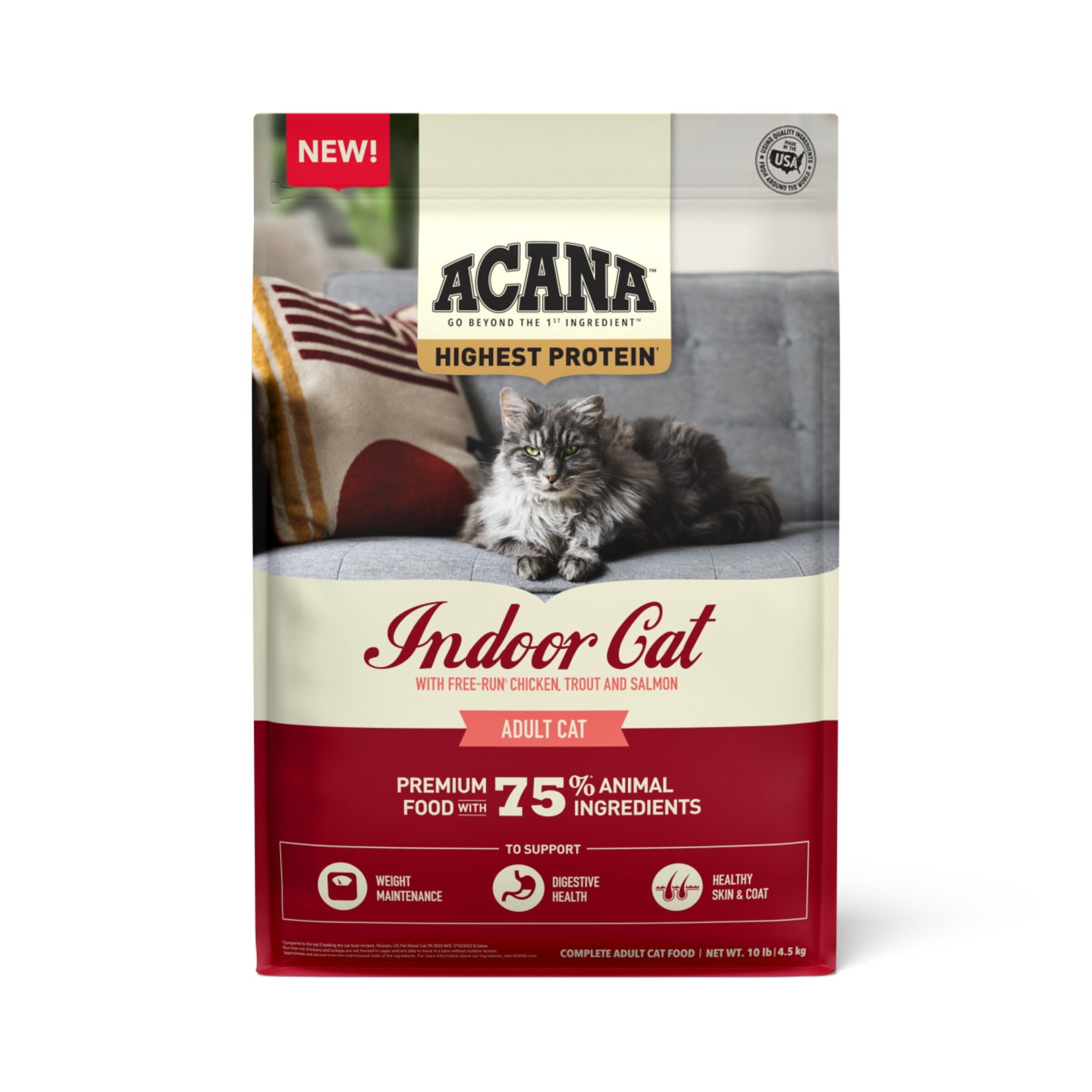 Champion Pet Foods Acana Cat GF Highest Protein Indoor Cat 10#