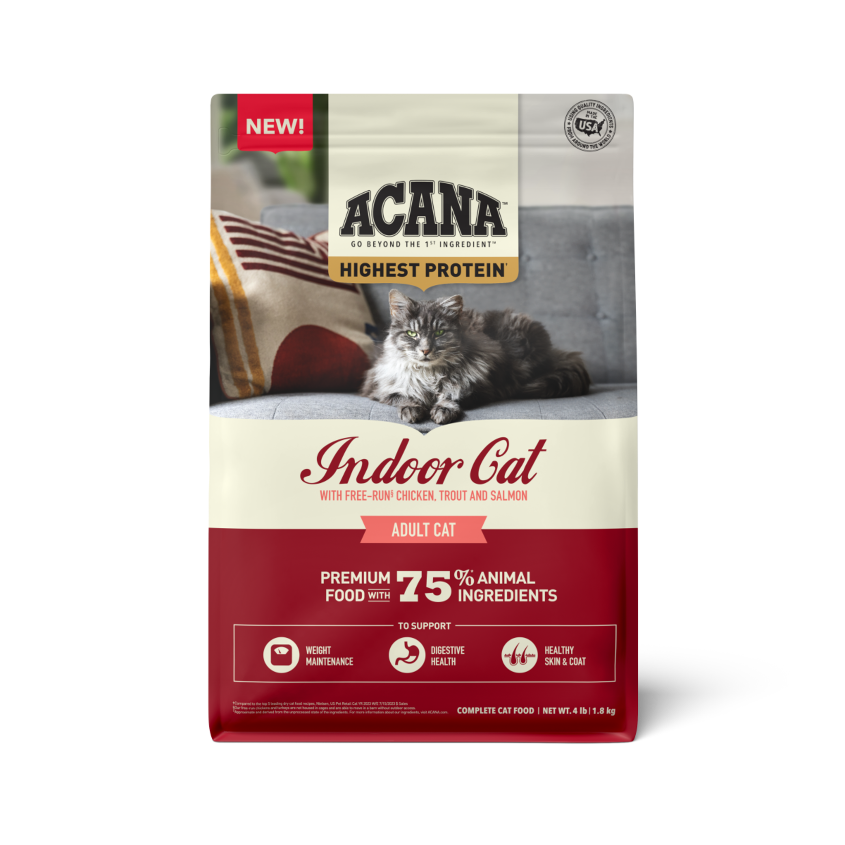 Champion Pet Foods Acana Cat GF Highest Protein Indoor Cat 4#