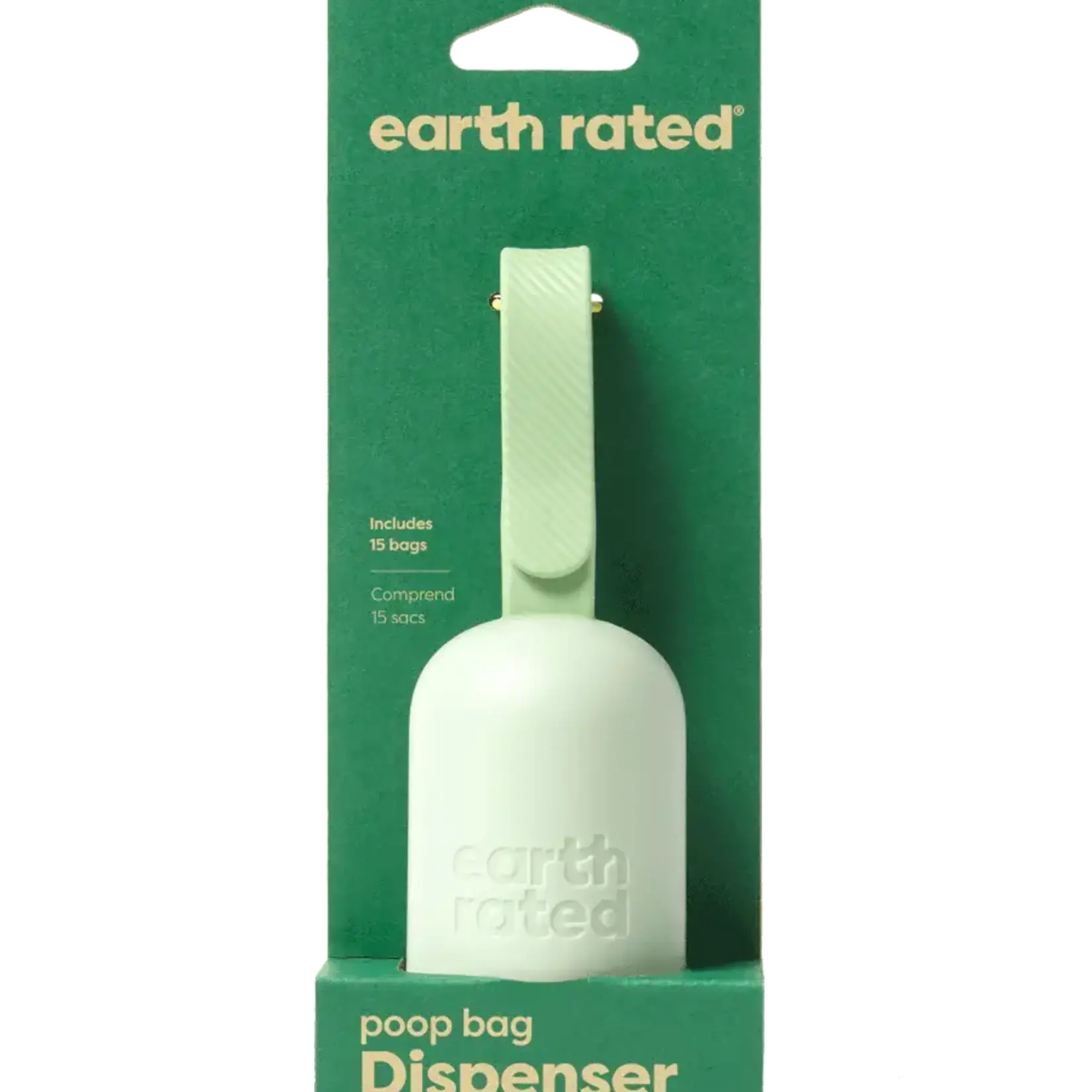 Earth Rated Earth Rated Poop Bag Dispenser with Unscented Roll 15 Bags