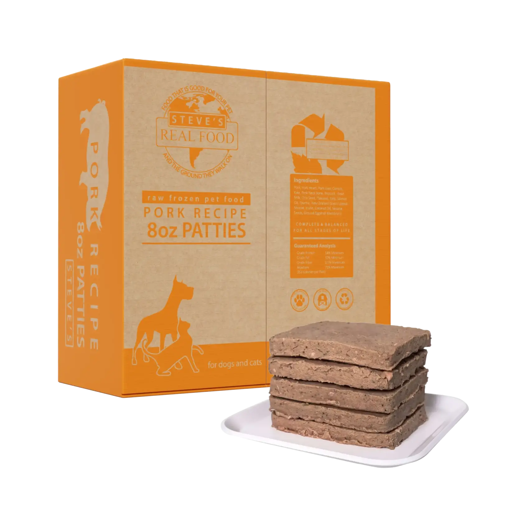 Steve's Real Food Steve's Real Food Frozen Pork Patties 14#