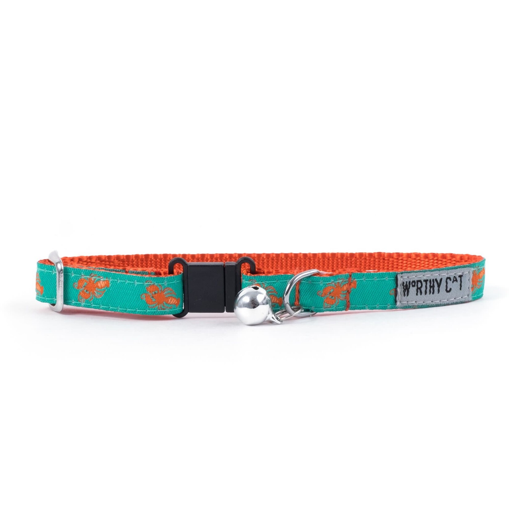 Worthy Dog Worthy Cat Collar Lobsters Teal