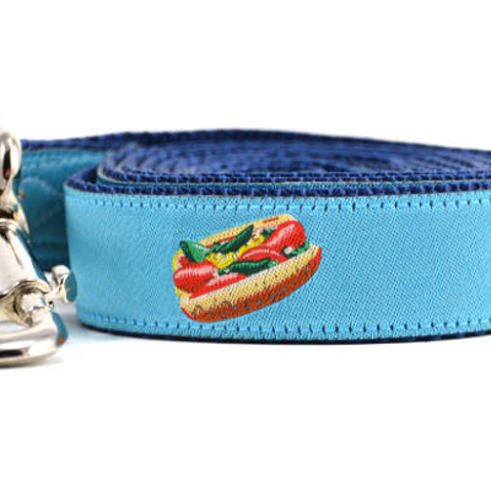 Six Point Pet Six Point Pet Chicago Hot Dog Teal Leash Large