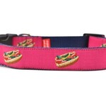 Six Point Pet Six Point Pet Chicago Hot Dog Collar Pink Medium