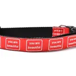 Six Point Pet Six Point Pet You Are Beautiful Collar Red Large