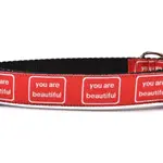 Six Point Pet Six Point Pet You Are Beautiful Collar Red Medium