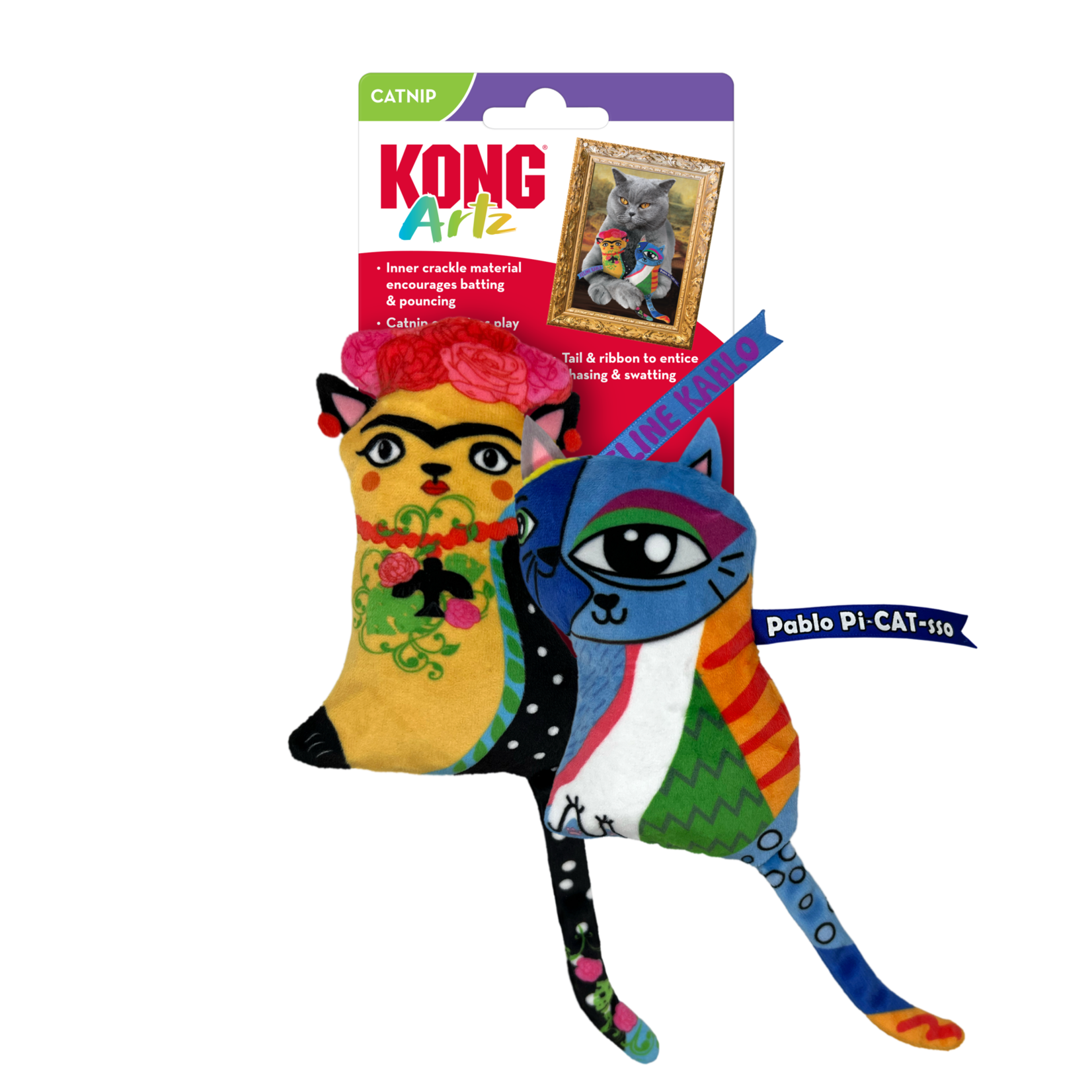 Kong Company KONG Artz Catnip Toy Kahlo/Picasso 2pk