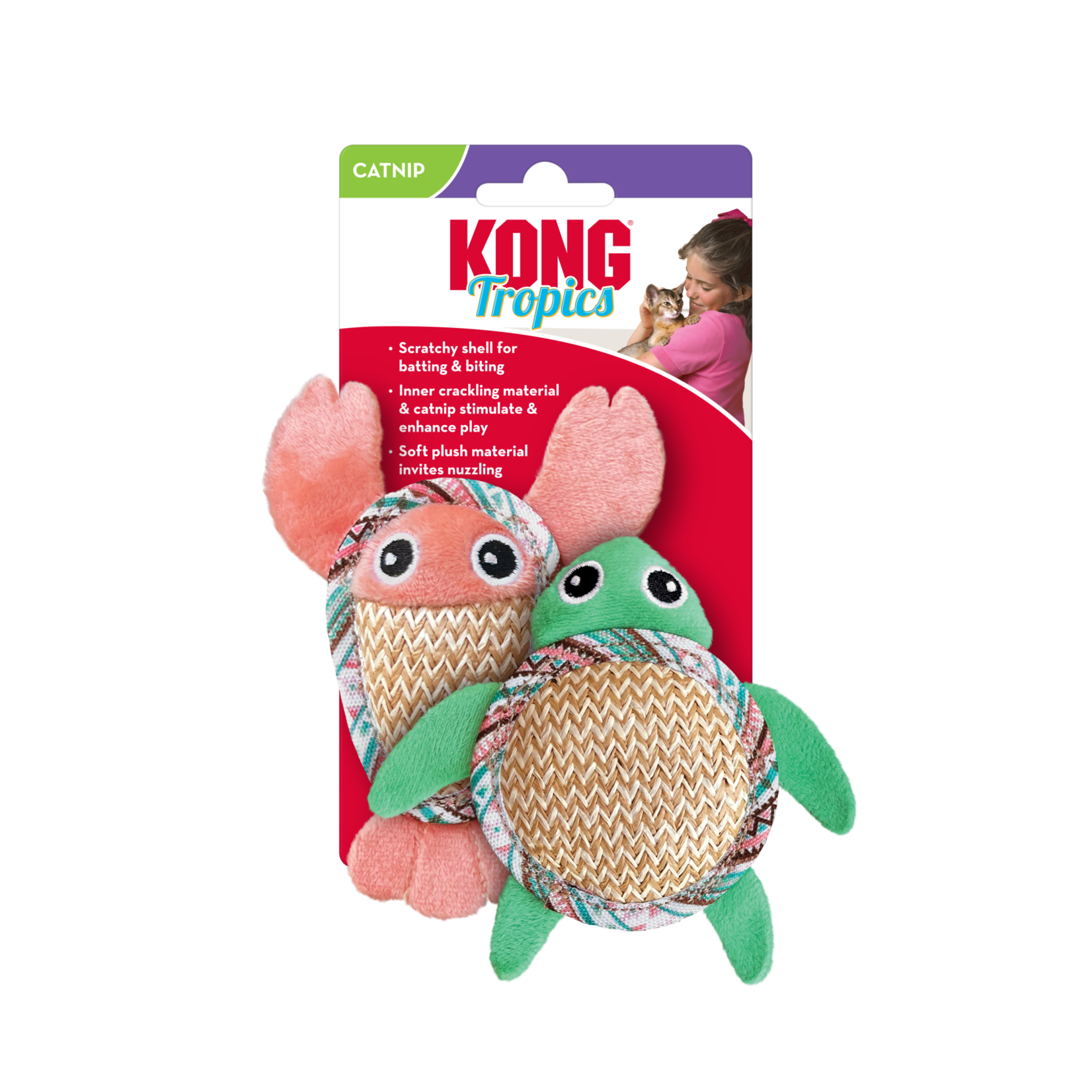 Kong Company KONG Tropics Pals Catnip Toy 2pk