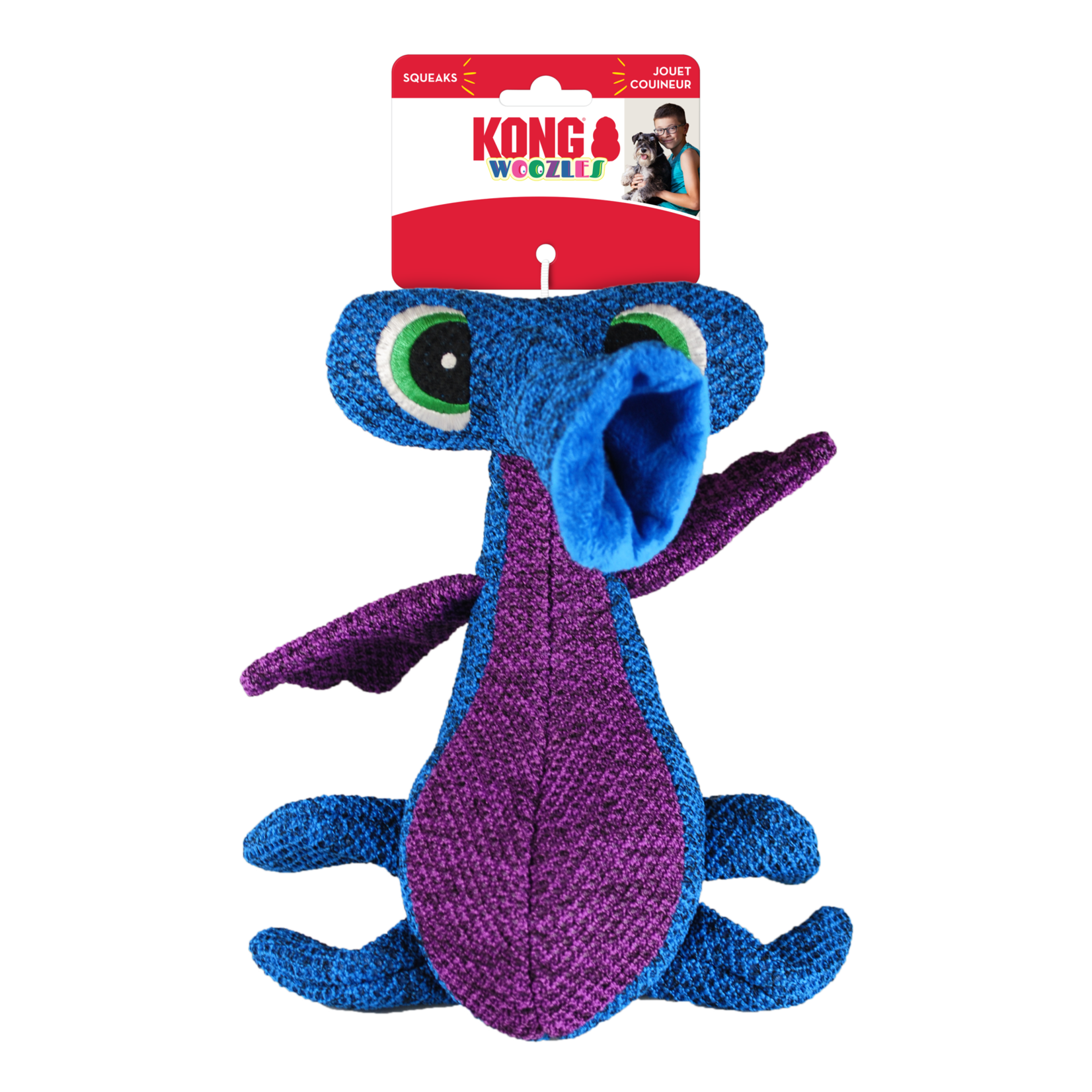 Kong Company Kong Dog Woozles Blue Medium