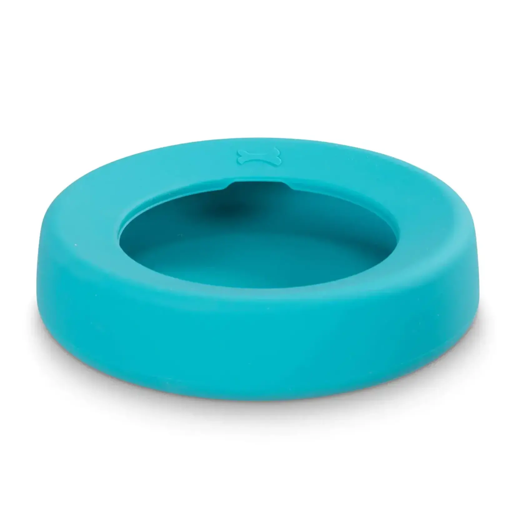 Messy Mutts Silicone Non-Spill Travel Dog Bowl Blue