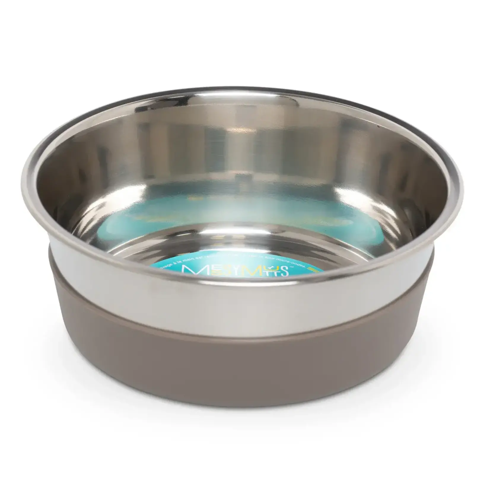 Messy Mutts Messy Mutts Stainless Steel Bowl with Removable Non-Slip Base XL 8cups