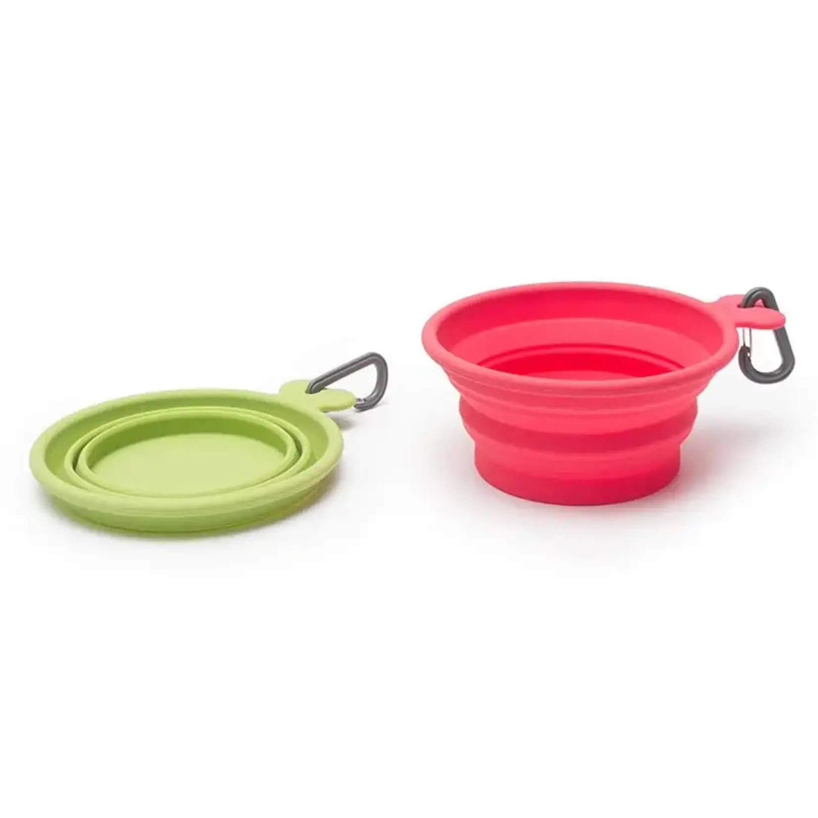 Messy Mutts Messy Mutts Silicone Collapsible Bowl, Small 1.5 cups Green