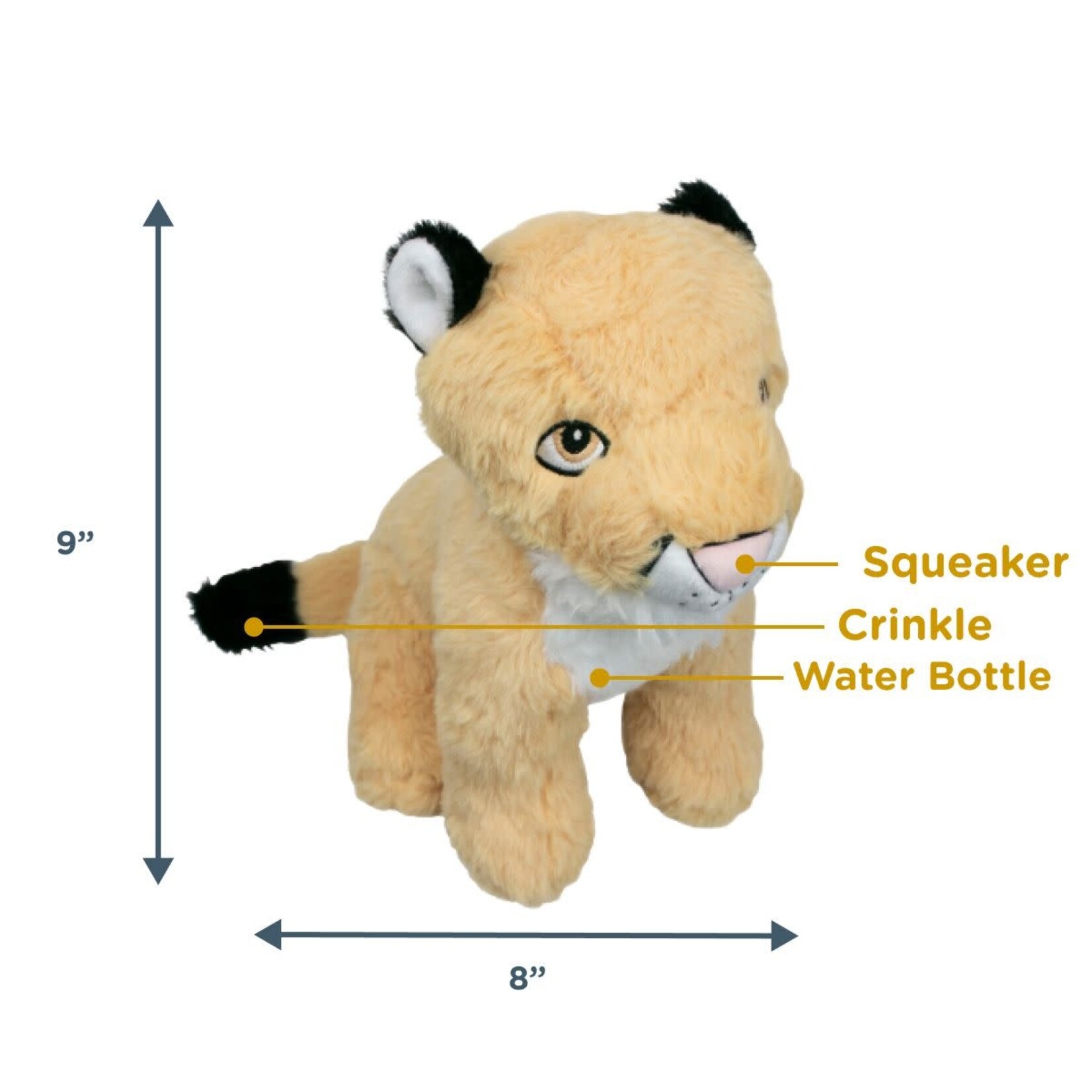 Tall Tails Tall Tails Crunch Mountain Lion Squeaker Toy