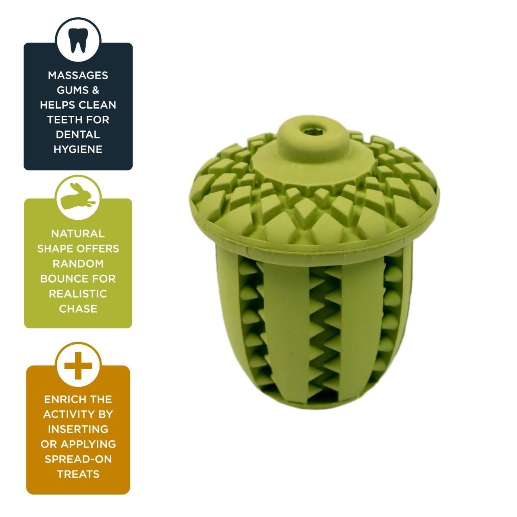 Tall Tails Tall Tails Natural Rubber Acorn Reward Toy