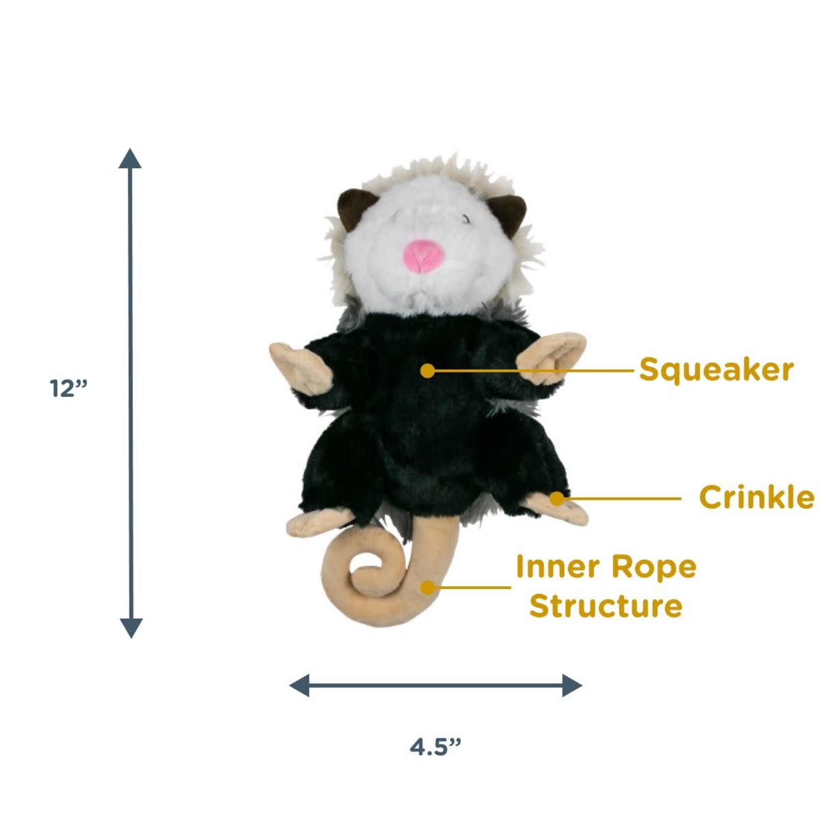 Tall Tails Tall Tails Rope Body Possum Plush Toy