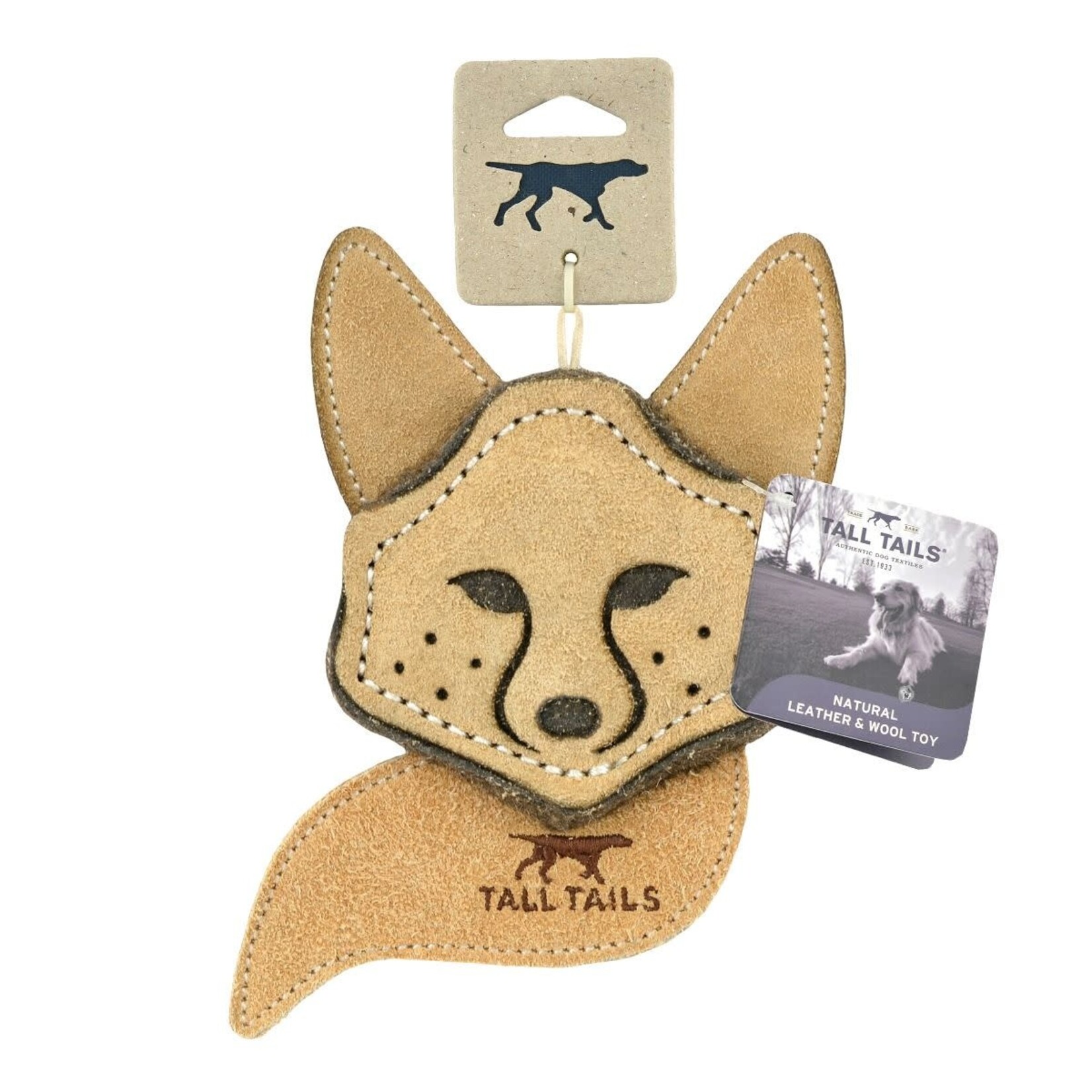 Tall Tails Tall Tails Natural Leather Scrappy Fox Toy