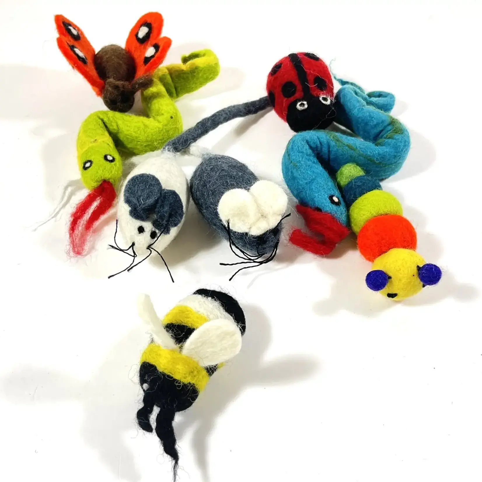 Dharma Dog Karma Cat Karma Cat Wool Toys Backyard Critters Assorted Singles